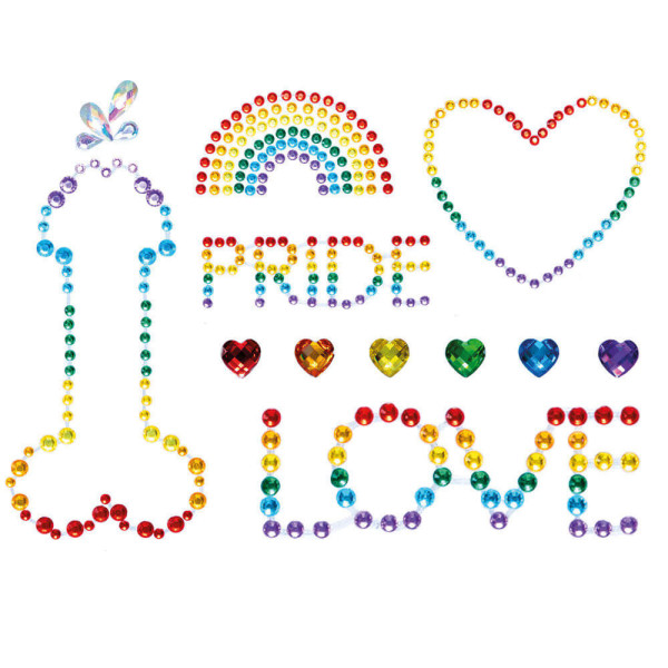Pride Bodyjewels Sticker | Hot Candy English