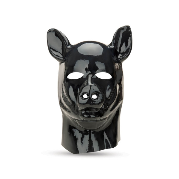 Prowler Latex Piggy Hood Black | Hot Candy English