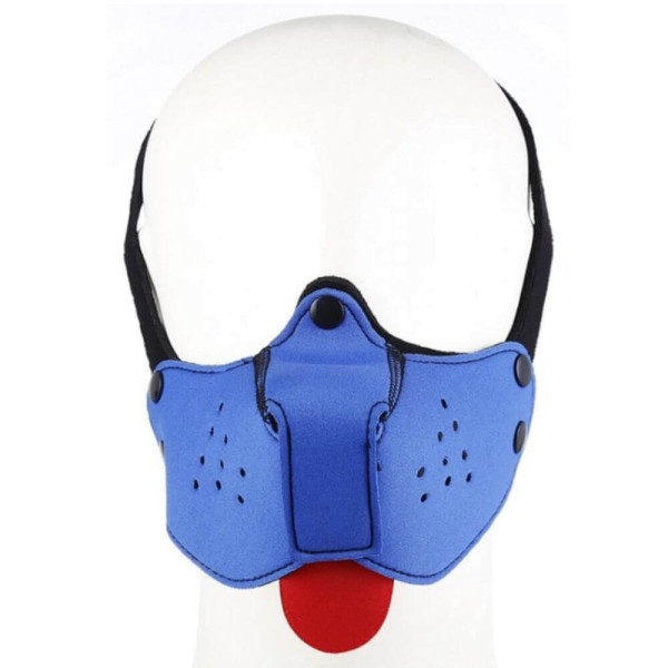 Blue Puppy Neoprene Muzzle | Hot Candy English