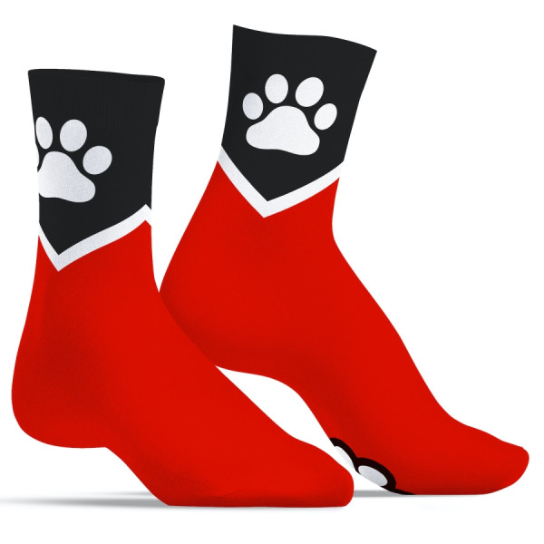 Kinky Puppy Socks - Red | Hot Candy