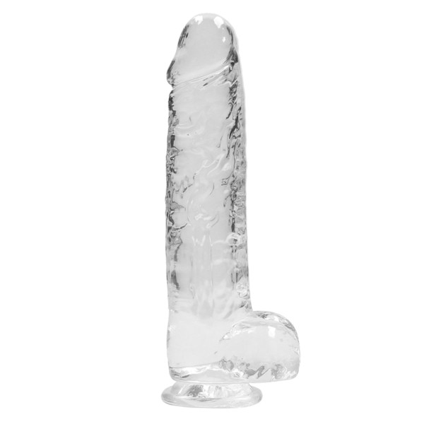 RealRock Crystal Clear Dildo 9" | Hot Candy