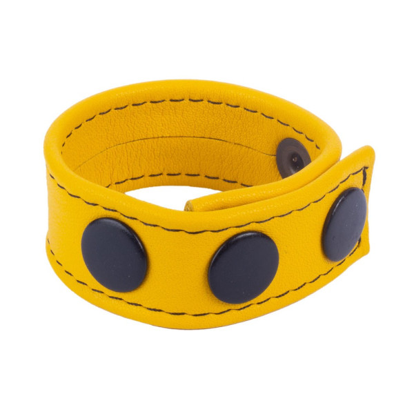 Leather Cockring Yellow | Hot Candy English