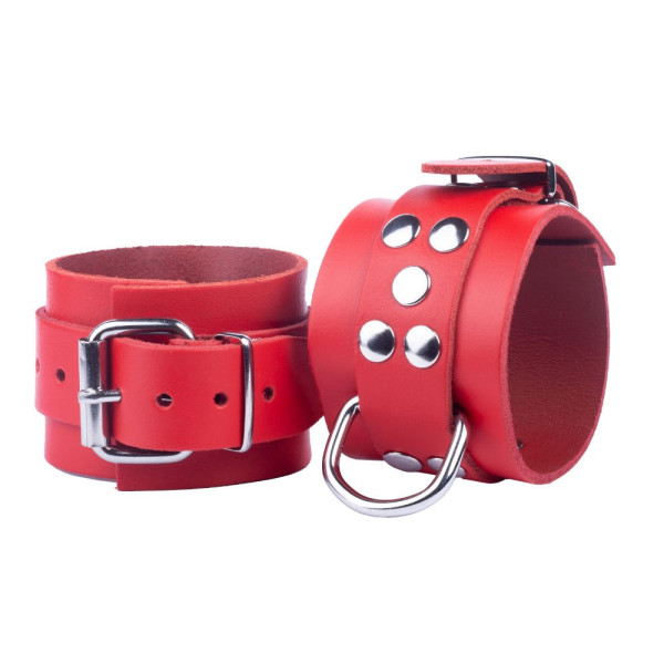 Leder Handschellen Red | Hot Candy English