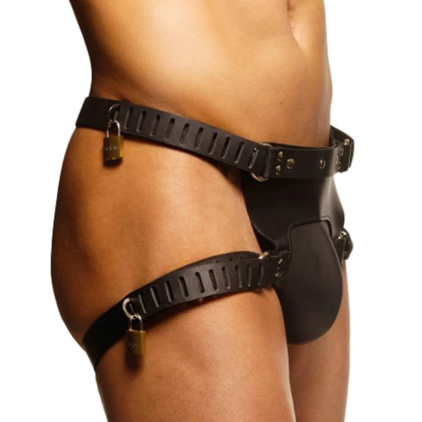 Leather Chastity Jock | Hot Candy English