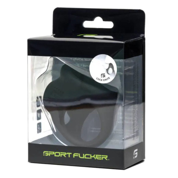 Liquid Silicone Cock Chute - Black | Hot Candy