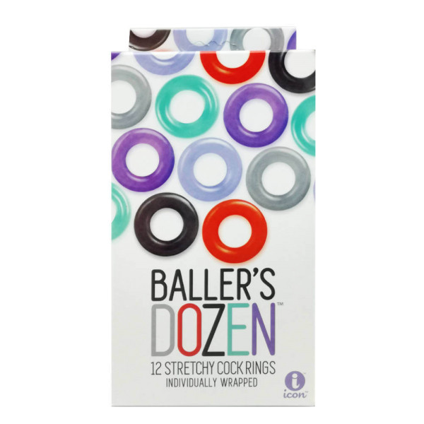 Ballers Dozen - Cock Ring 12er Multi Pack | Hot Candy