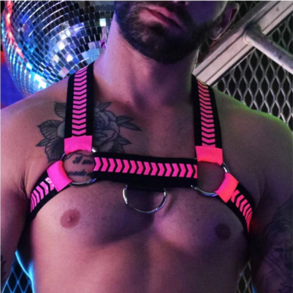 Nightcrawler Pink Harness | Hot Candy English