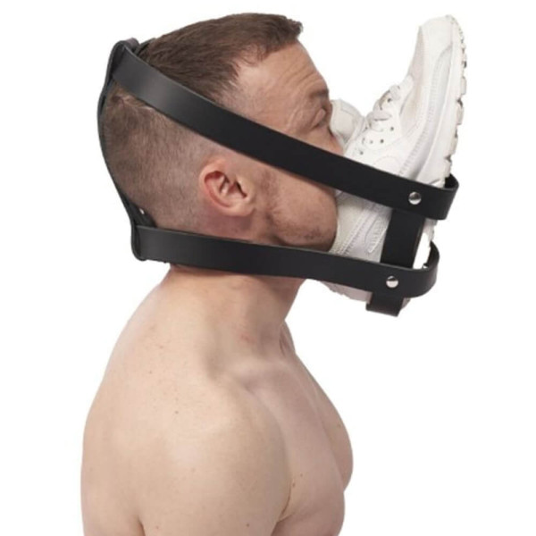 Leather Sneaker Face Harness | Hot Candy English