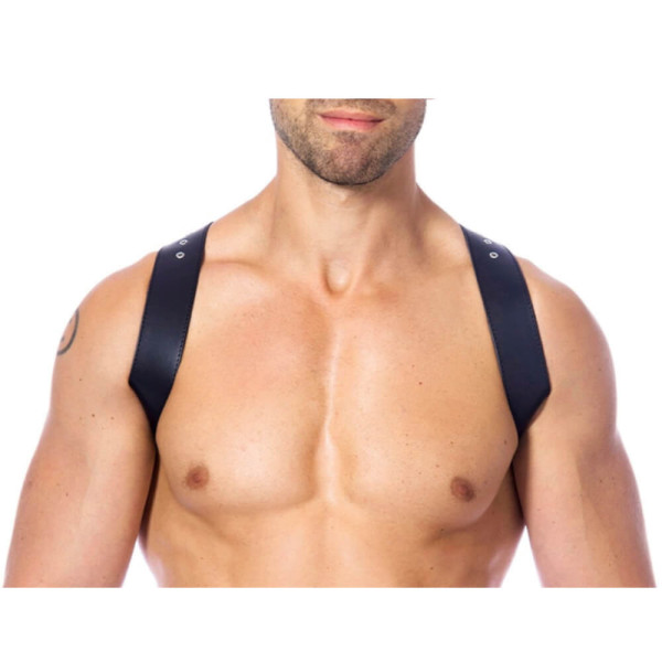 X Leather Shoulder Harness | Hot Candy English