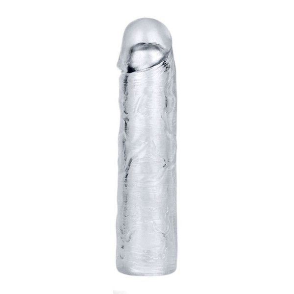 Crystal Clear Cock Sleeve Large | Hot Candy English