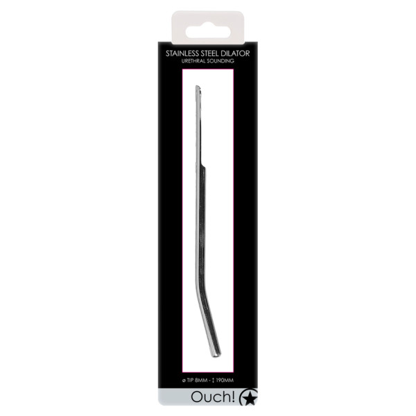 Bent Steel Dilator 8 mm | Hot Candy