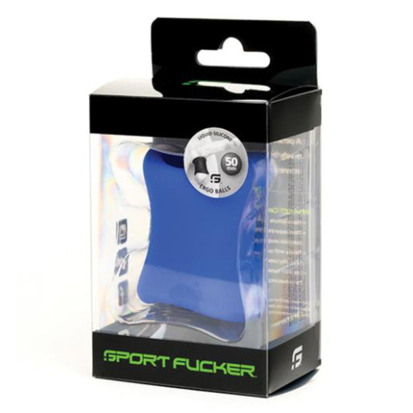 Liquid Silicone Ergo Balls 50 mm Blue | Hot Candy English