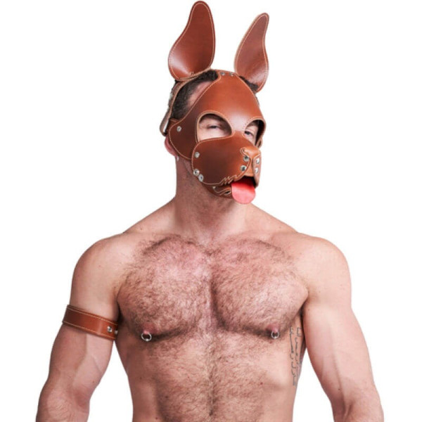 Leather Dog Mask brown - Shaggy | Hot Candy
