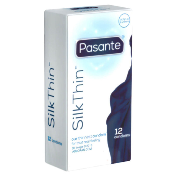 Pasante Silk Thin Condoms 12 Pack | Hot Candy English