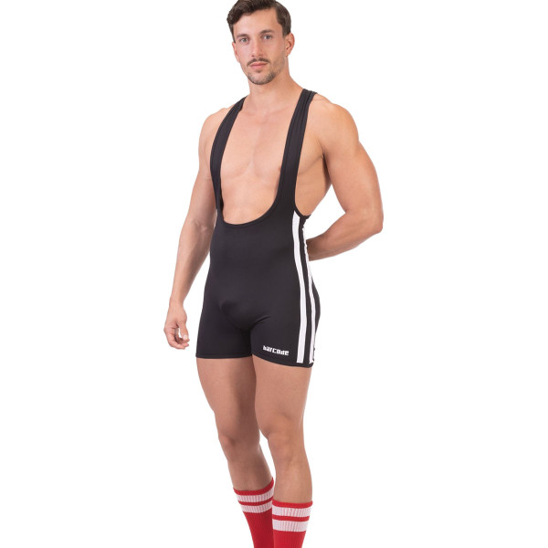 Barcode Singlet Dastin - Black White | Hot Candy