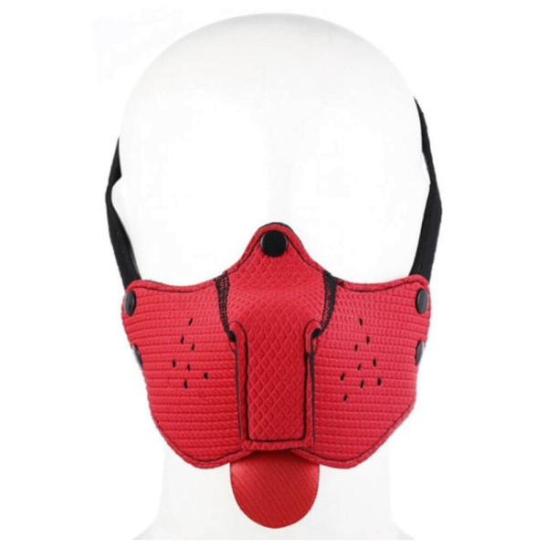 Red Puppy Neoprene Muzzle | Hot Candy English